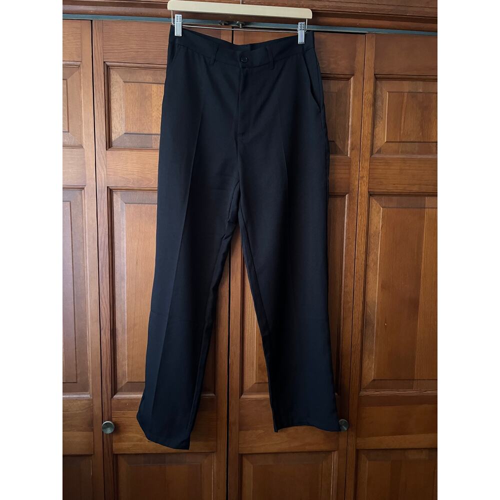 NWT Halara Women's High Waisted Pocket Straight Leg Work Pants Black Size M - Picture 2 of 14